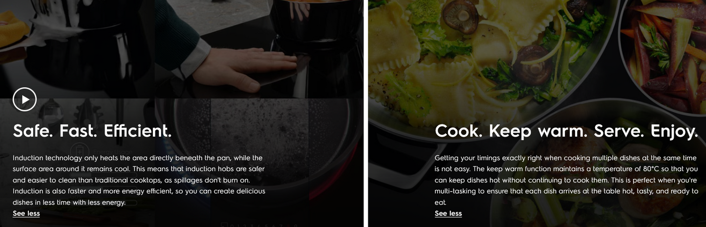 Electrolux ETD29PKB 28cm Ultimate Taste 500 tabletop induction cooker