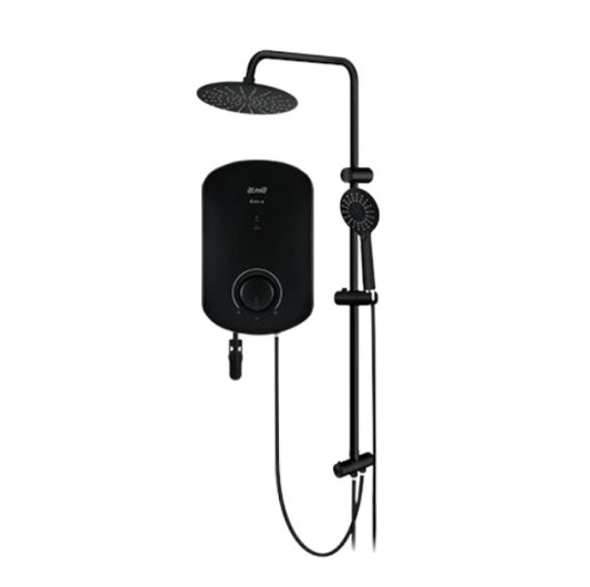 Alpha Water Heater With DC Pump Evo-i Rainshower /Evoi (All Matt Black)