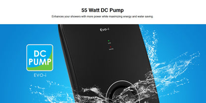 Alpha Water Heater With DC Pump Evo-i Rainshower /Evoi (Matt Black)