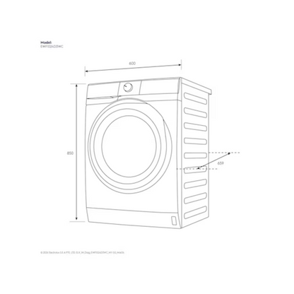 Electrolux EWF1024D3WC 10kg Washer UltimateCare 300 Front Load Washing Machine