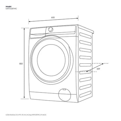 Electrolux EWF1143R7WC 11kg Washer UltimateCare 700 Front Load Washing Machine