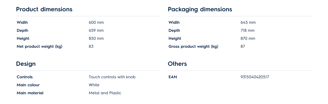 Electrolux EWF1343R7WC 13kg Washer UltimateCare 700 front Load Washing Machine