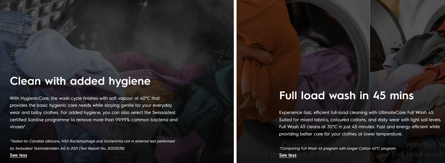 Electrolux EWF8024D3WC 8kg Washer UltimateCare 300 Front Load Washing Machine