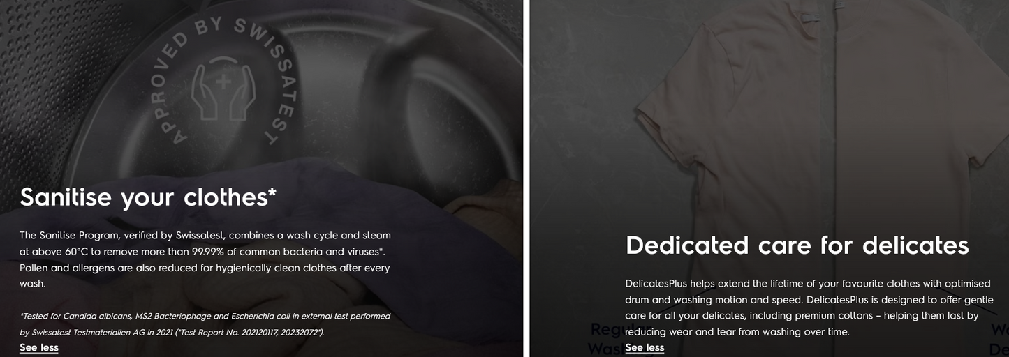 Electrolux EWF8024D3WC 8kg Washer UltimateCare 300 Front Load Washing Machine