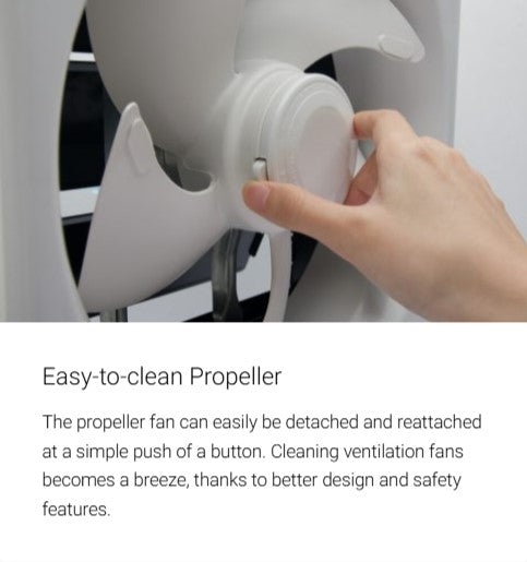 Mitsubishi EX30SHC Exhaust Fan 12" Ventilation Fan (White) EX-30SHC