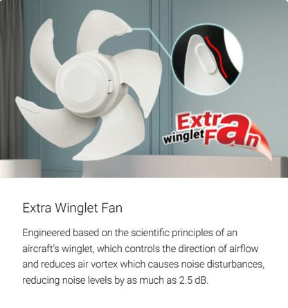 Mitsubishi EX30SHC Exhaust Fan 12" Ventilation Fan (White) EX-30SHC