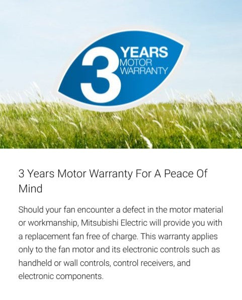 Mitsubishi EX25SHC Exhaust Fan 10" Ventilation Fan (White) EX-25SHC