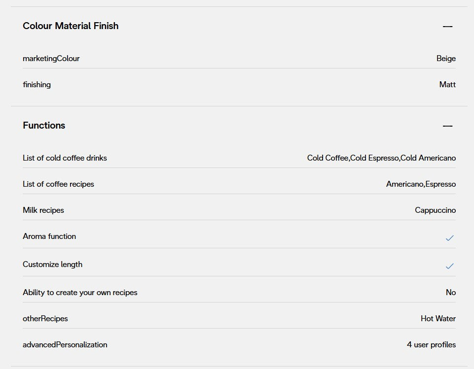 DeLonghi Rivelia Coffee Machine - EXAM440.55BG Beige / EXAM44055BG