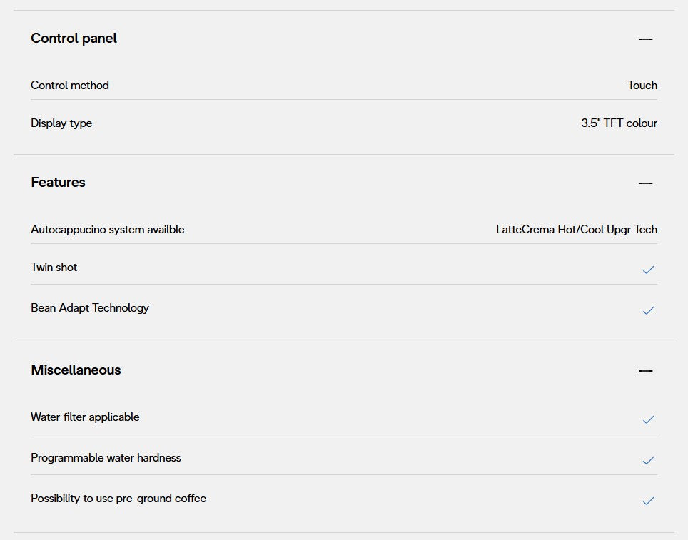 DeLonghi Rivelia Coffee Machine - EXAM440.55BG Beige / EXAM44055BG