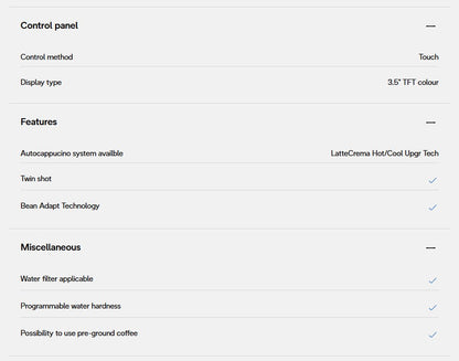 DeLonghi Rivelia Coffee Machine - EXAM440.55BG Beige / EXAM44055BG
