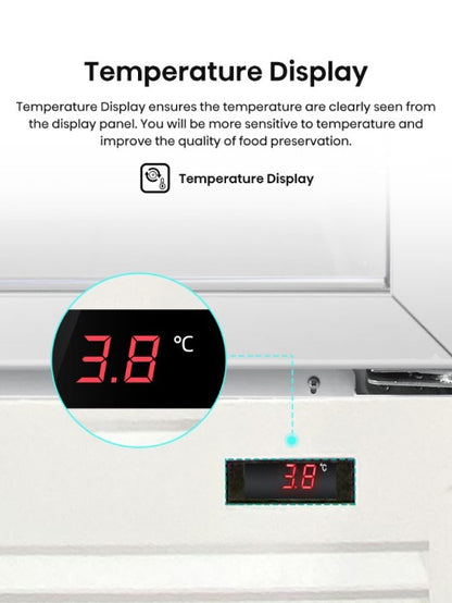 Hisense 320L Commercial Chiller EXHSC-320FLG / EXHSC320FLG Self Evaporate Fridge
