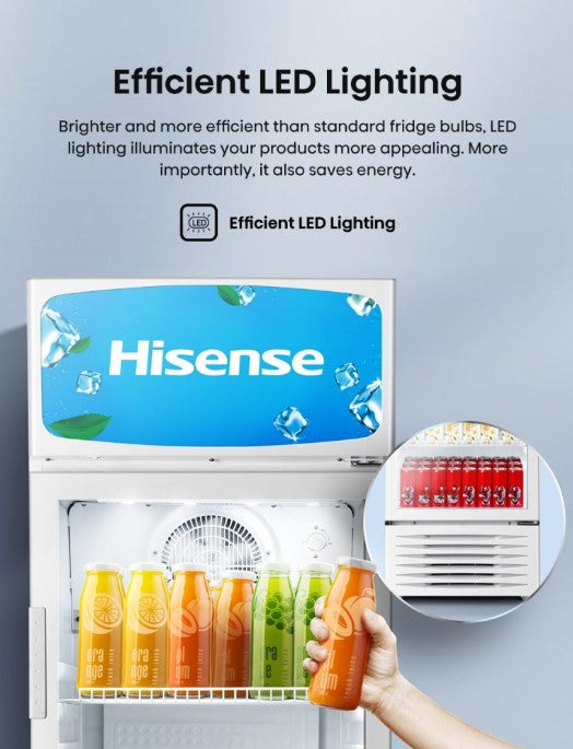 Hisense 382L Vertical Chiller EXHSC-382FLH / EXHSC382FLH Commercial cooler Showcase