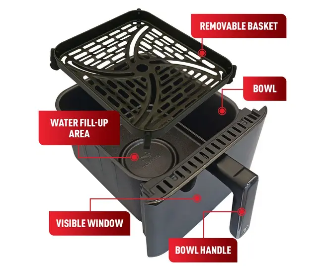 Tefal Easy Fry Window Air Fryer Digital 6L EY8218/EY821865