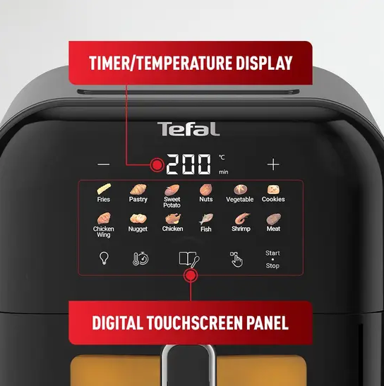 Tefal Easy Fry Window Air Fryer Digital 6L EY8218/EY821865