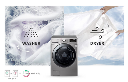 LG F2720RVTV 20/10kg Front Load Washer Dryer with Steam™