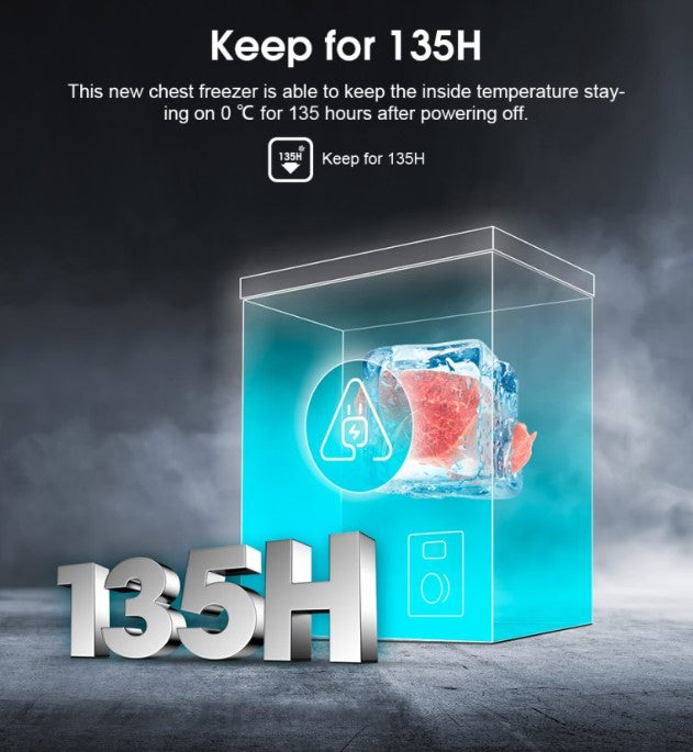 Hisense 8 in 1 Chest Freezer 178L FC186D4BWPS