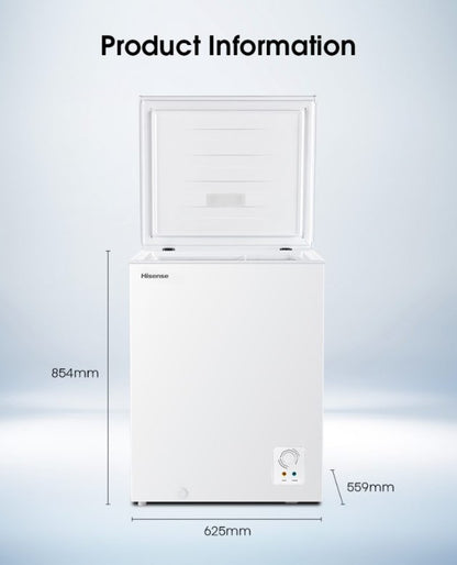 Hisense 8 in 1 Chest Freezer 178L FC186D4BWPS