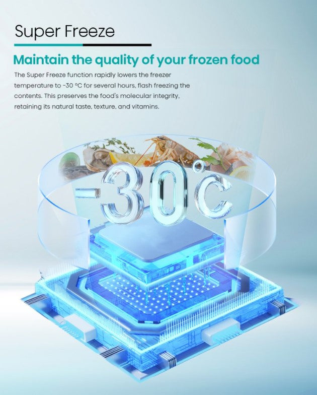 Hisense 248L FC258DAW Chest Freezer ( 5 star ) Fridge or Freezer refrigerator Peti Sejuk Beku