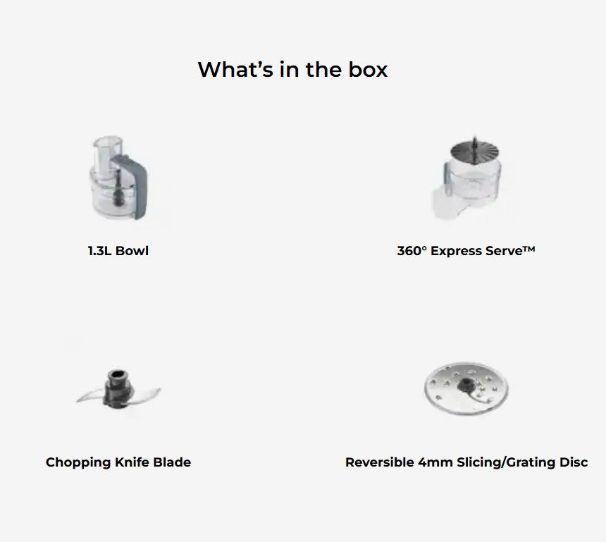 Kenwood 1.3L MultiPro Go FDP22.130GY / Food Processors / Food Preparation FDP22130GY (650W)