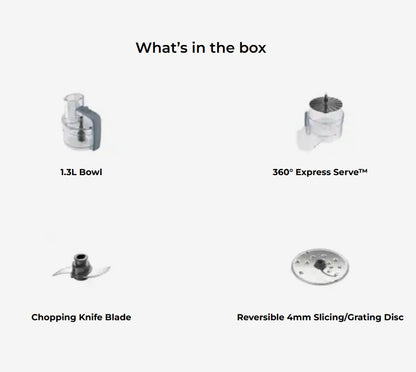 Kenwood 1.3L MultiPro Go FDP22.130GY / Food Processors / Food Preparation FDP22130GY (650W)