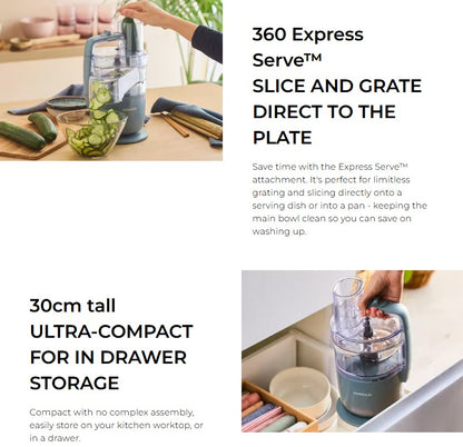 Kenwood 1.3L MultiPro Go FDP22.130GY / Food Processors / Food Preparation FDP22130GY (650W)