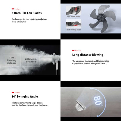 Toshiba 16" Stand Fan 5 Blades F-SYA10(G)MY 3 Speed FSYA10GMY