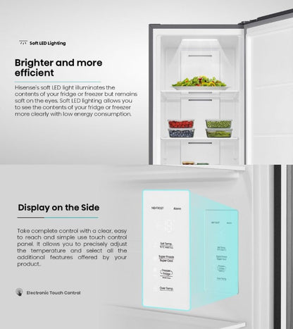 Hisense 320L FU286N3SS Inverter 2 in 1 Fridge or Freezer