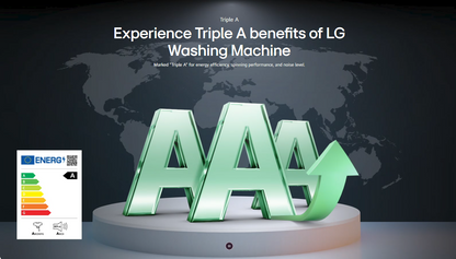 LG FV1413H2BA 13/8kg Front Load Washer with AI Direct Drive™, Steam+™