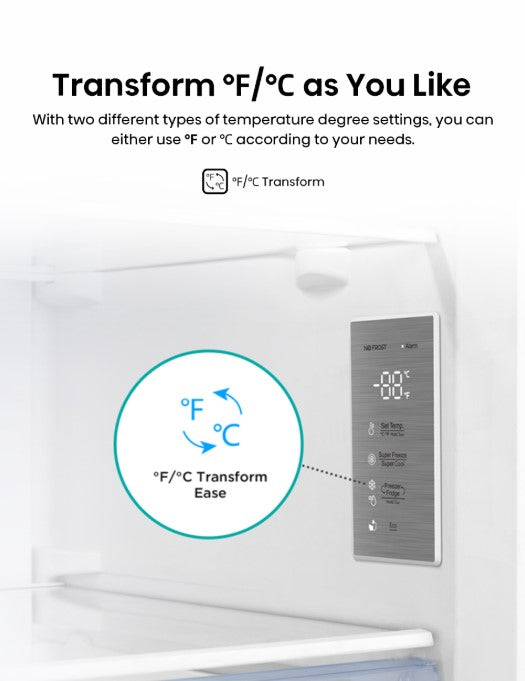 Hisense 2-In-1 Upright Freezer No Frost (280L) FV280N4AWNP