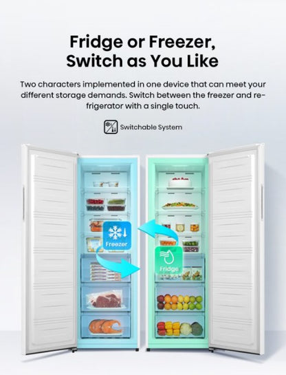 Hisense 2-In-1 Upright Freezer No Frost (280L) FV280N4AWNP