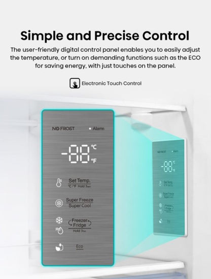 Hisense 2-In-1 Upright Freezer No Frost (280L) FV280N4AWNP