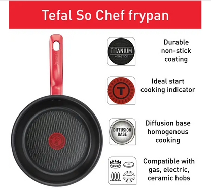 Tefal So Chef Frypan 28cm G13506/G1350696