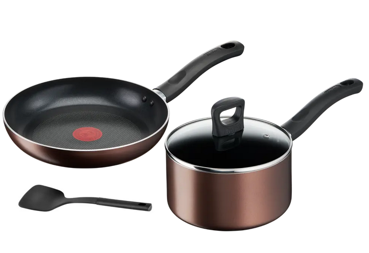 Tefal Day by Day 4-Piece Set (FP24cm+SCP18cm+Small Spatula) G143S495