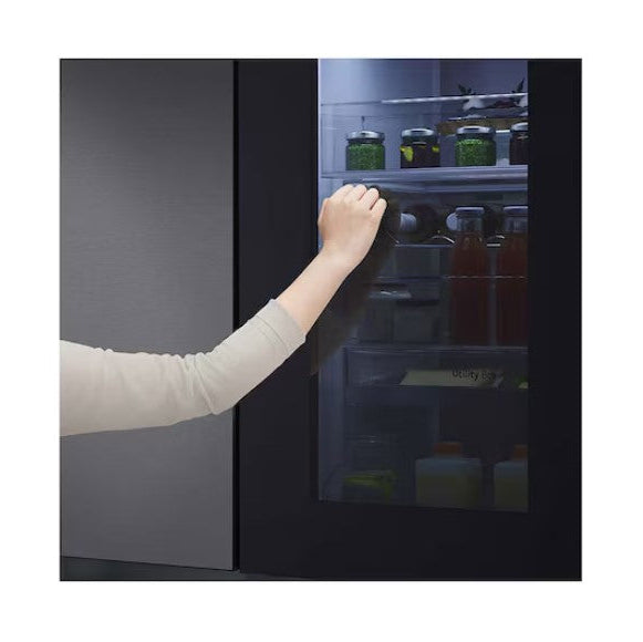 LG 655L Side by Side Fridge GC-V257CQFW / GCV257CQFW in Matte Black Finish