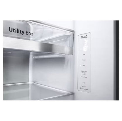 LG 655L Side by Side Fridge GC-V257CQFW / GCV257CQFW in Matte Black Finish