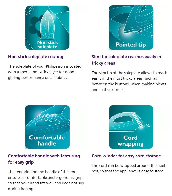 Philips Iron GC122 Dry Iron Seterika