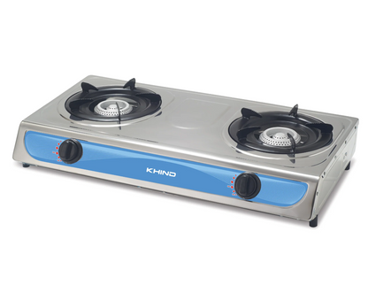 Khind Gas Cooker GC1710 Double Burner Gas Stove