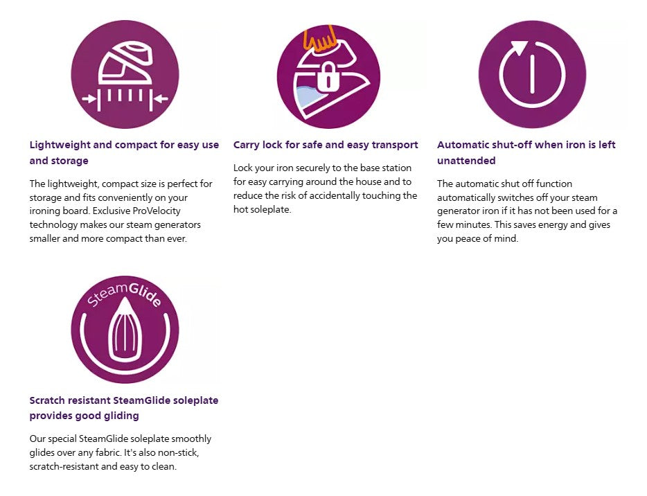 Philips PerfectCare Compact Steam Generator GC7846/86 / GC7846 Seterika Wap