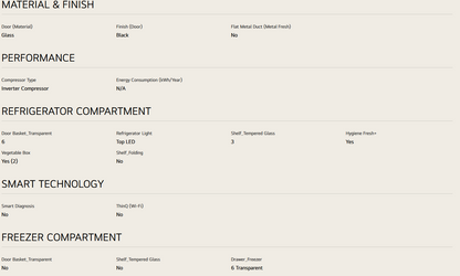 LG GC-B48FMGAH 474l French Door Fridge in Black Glass Finish