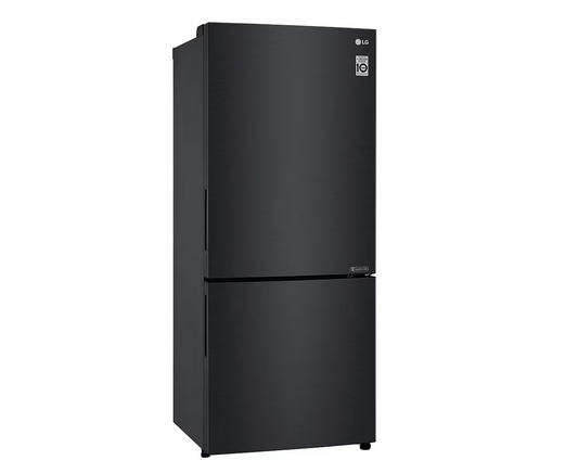 LG GC-B529NQCM 420L 2 Door Bottom Freezer Fridge in Matte Black Finish