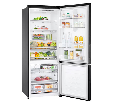LG GC-B569NQCM 455L 2 Door Bottom Freezer Fridge in Matte Black Finish