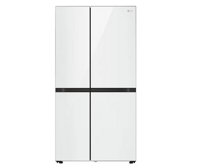 LG GC-M257CGFL 694L Side-by-Side Fridge with Door-in-Door™ in White Glass Finish