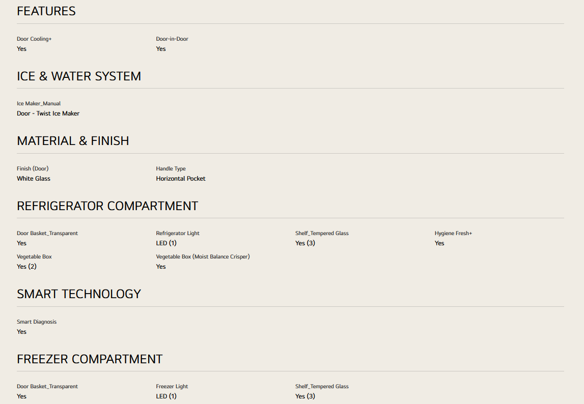 LG GC-M257CGFL 694L Side-by-Side Fridge with Door-in-Door™ in White Glass Finish