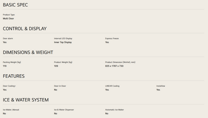 LG GC-V22FFQMB 431L French Door Fridge with InstaView in Black Steel Finish