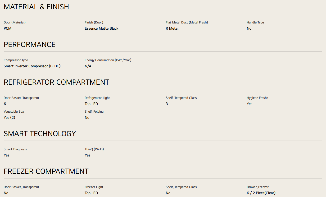 LG GC-V22FFQMB 431L French Door Fridge with InstaView in Black Steel Finish