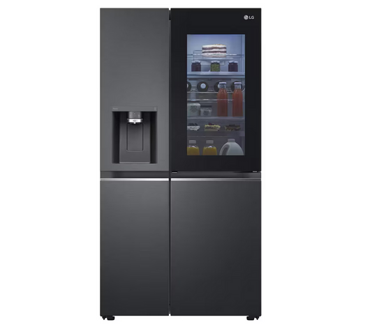 LG GC-X257CQES 674L Side-by-Side Fridge with InstaView & Door-in-Door™ in Matte Black Finish