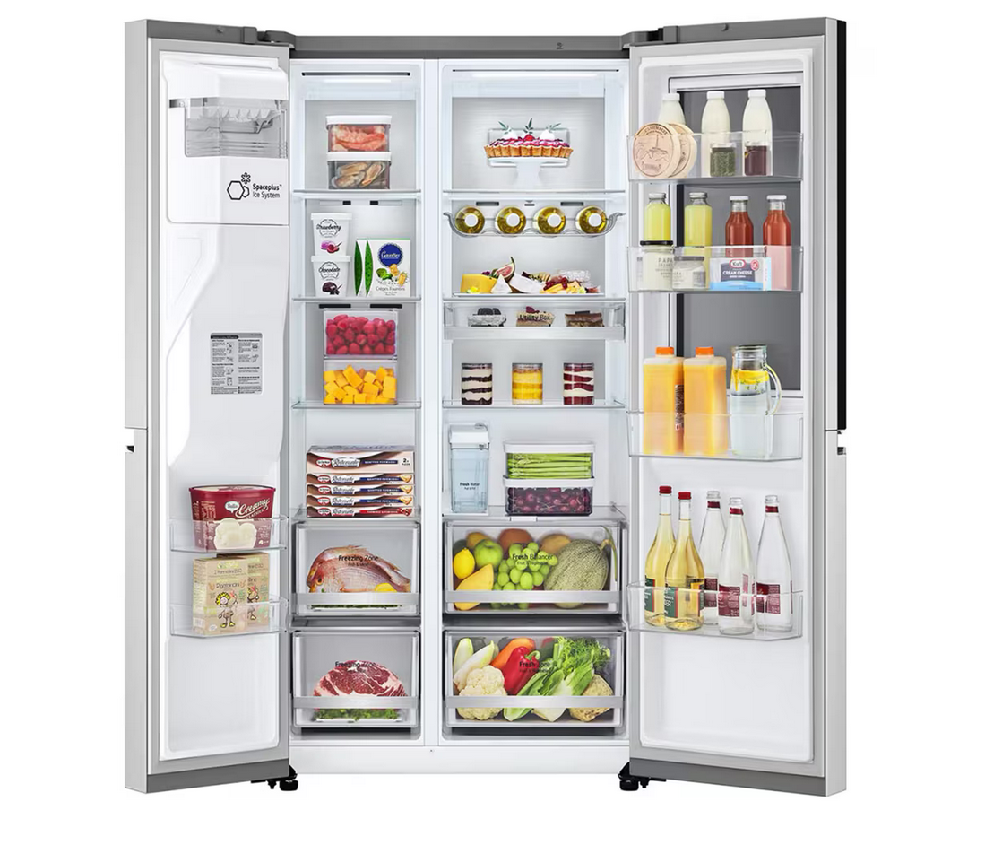 LG GC-X257CSES 674L Side-by-Side Fridge with InstaView & Door-in-Door™ in Noble Steel Finish