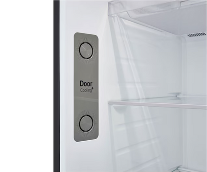 LG 2 Door 493L GN-B452PQBK Top Freezer Fridge in Essence Matt Black GNB452PQBK