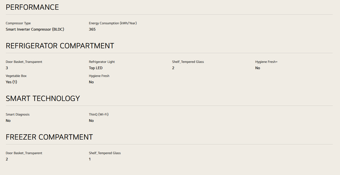 LG GN-B312PQMB 340L 2 Door Top Freezer Fridge in Dark Graphite Steel