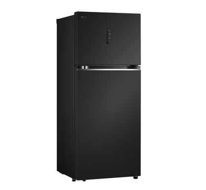 LG GN-B372PQBK 410L 2 Door Top Freezer Fridge in Essence Matt Black